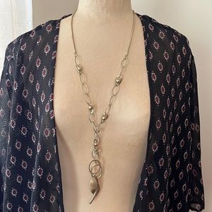 CHICOS MATTE BRASS NECKLACE